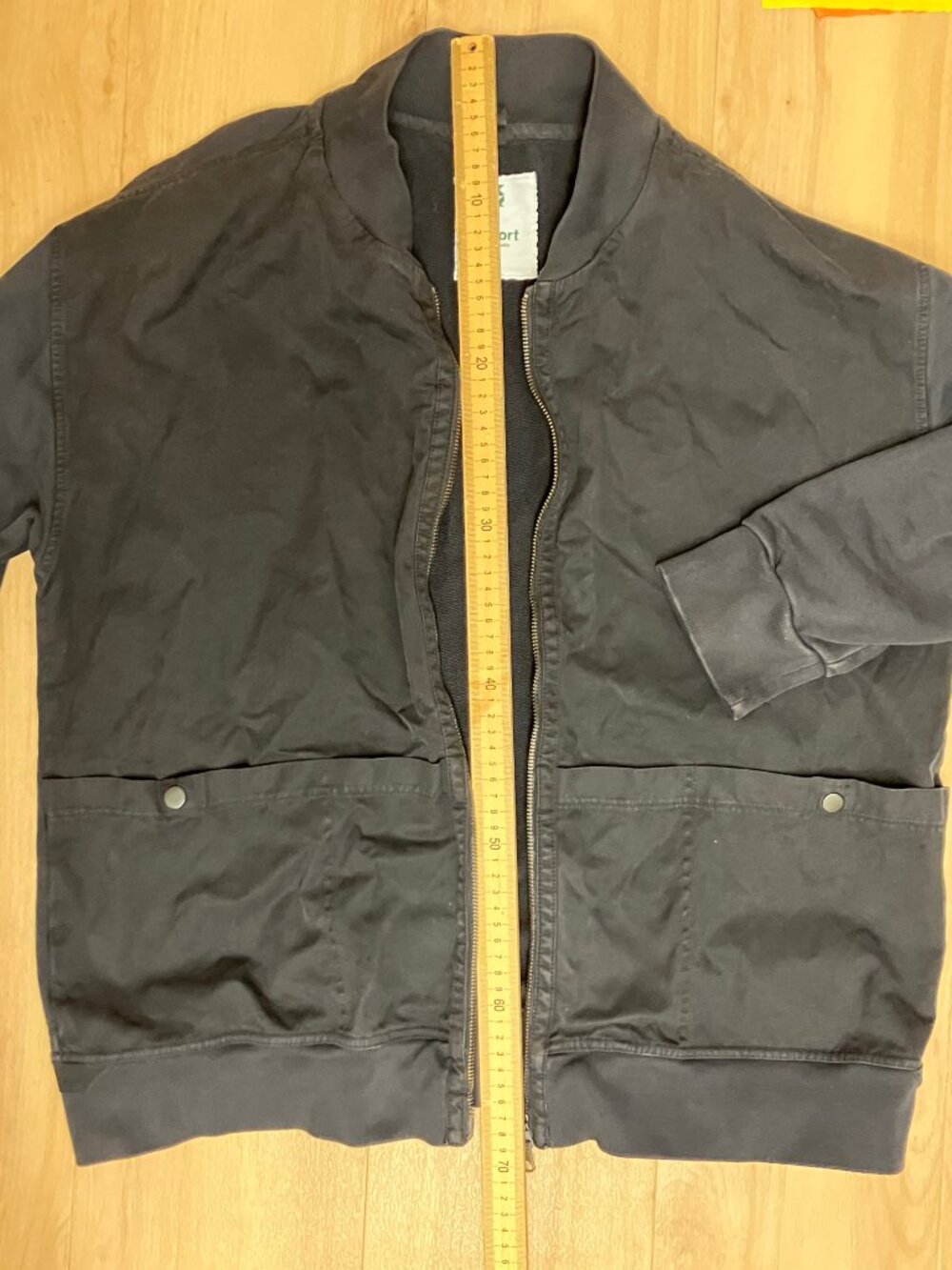 Luxfort Canvas Artist Painter Jacket Cotton Twill Navy Canvas Loops - Picture 2 of 10